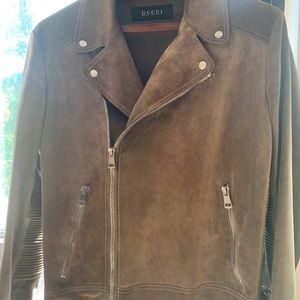Gucci Brown Leather Jacket for Men